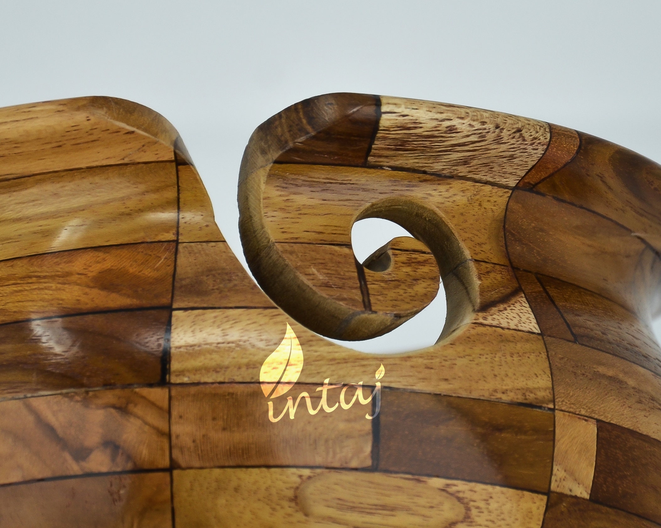 INTAJ Gancho de ganchillo de madera hecho a mano – Juego de ganchos de  ganchillo de aguja de palisandro – Aguja de tejer para manualidades de hilo