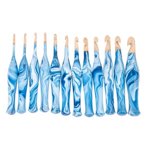 Handmade Wooden Crochet Hooks and Crochet Holder Crochet Hooks Organizer Crafts Organizer Sewing Supplies Storage Various Sizes hooks