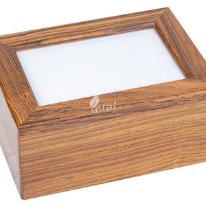 Handmade Rosewood Urn For Human Ashes Large Photo Box Pet Cremation Urn Box for Ashes Handcrafted 6x4 frame