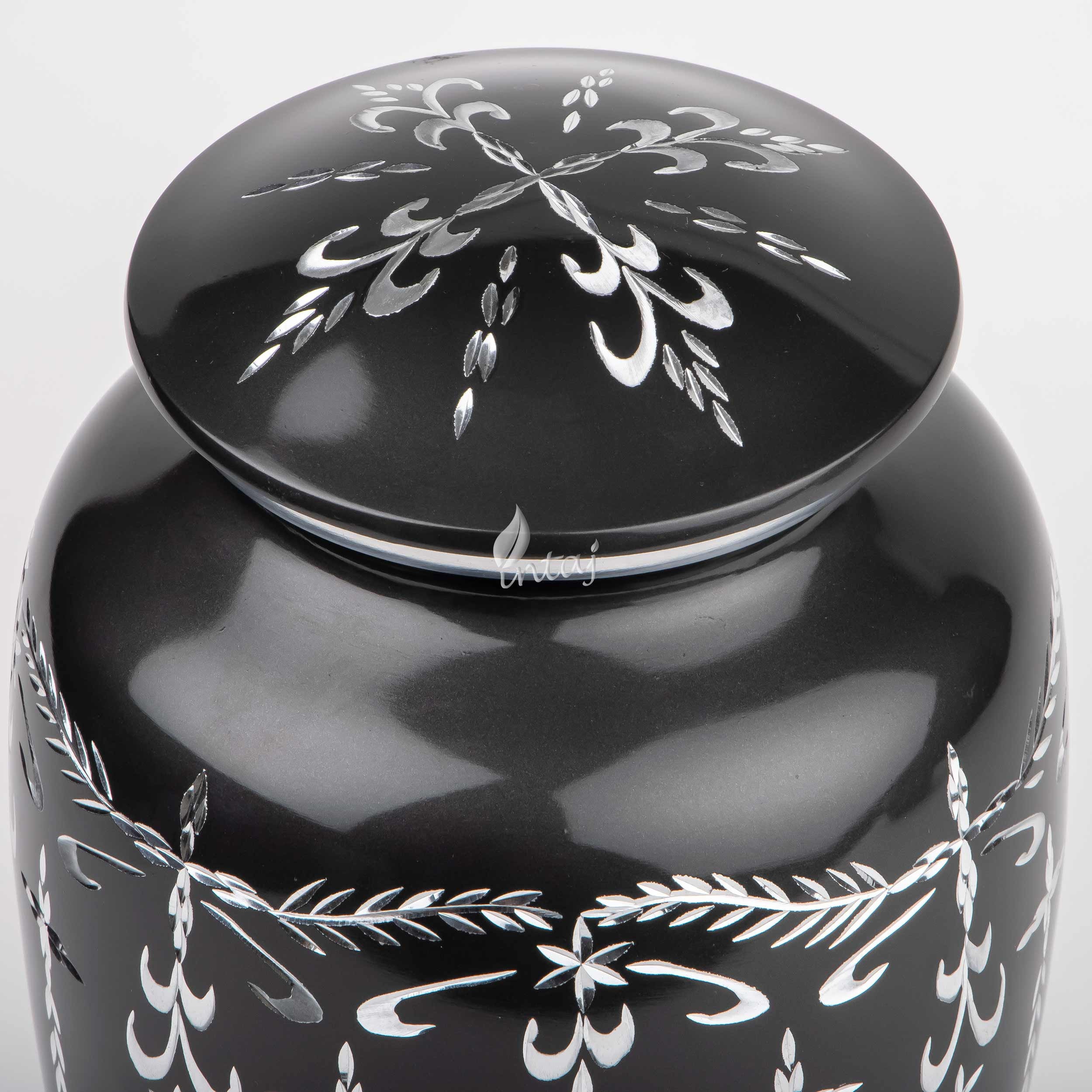 INTAJ Urna Funeraria Per Ceneri Umane "Classic Royal Wings" Rosso: Artigianale In Peltro, Per Adulti Fino A 90kg, Regalo Commemorativo