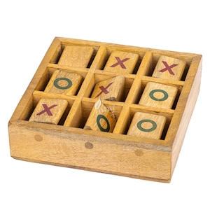 Tic Tac Toe Tabletop Game Set - XOX game for kids, Tic Tac Toe game for kids, handcrafted wooden Tic Tac Toe, coffee table game, Crossnought