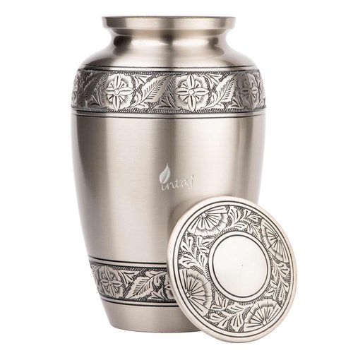 Solid Brass Cremation Urn for Human Ashes Pewter shops Funeral Urn for Ashes Adult Handcrafted Made from High Quality Brass