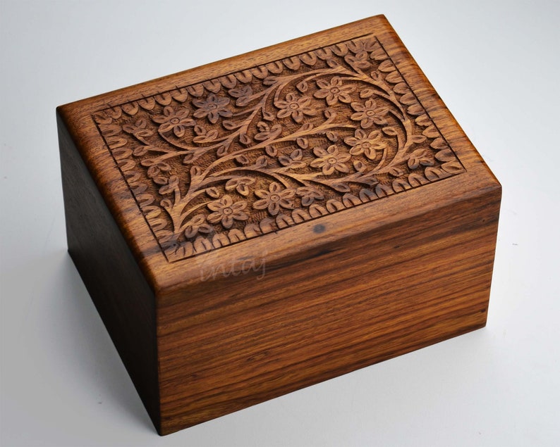 Handcrafted Wooden Urns for Ashes Tree of life Rosewood Urn Etsy