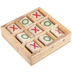 Tic Tac Toe Tabletop Game Set - XOX game for kids, Tic Tac Toe game for kids, handcrafted wooden Tic Tac Toe, coffee table game, Crossnought