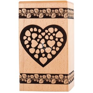 Wooden Cremation Urns for Human Ashes - Tree of Life Wooden Carved Box - Memorial Keepsake Urn - Urn for Mom and Dad by INTAJ