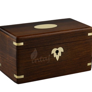 Rosewood Secret Puzzle Box for Adults with Hidden Compartment - Personalized Wood Puzzle Box for Kids - Wooden Puzzle Box with lock and lids
