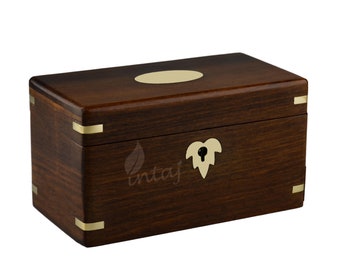 Rosewood Secret Puzzle Box for Adults with Hidden Compartment - Personalized Wood Puzzle Box for Kids - Wooden Puzzle Box with lock and lids