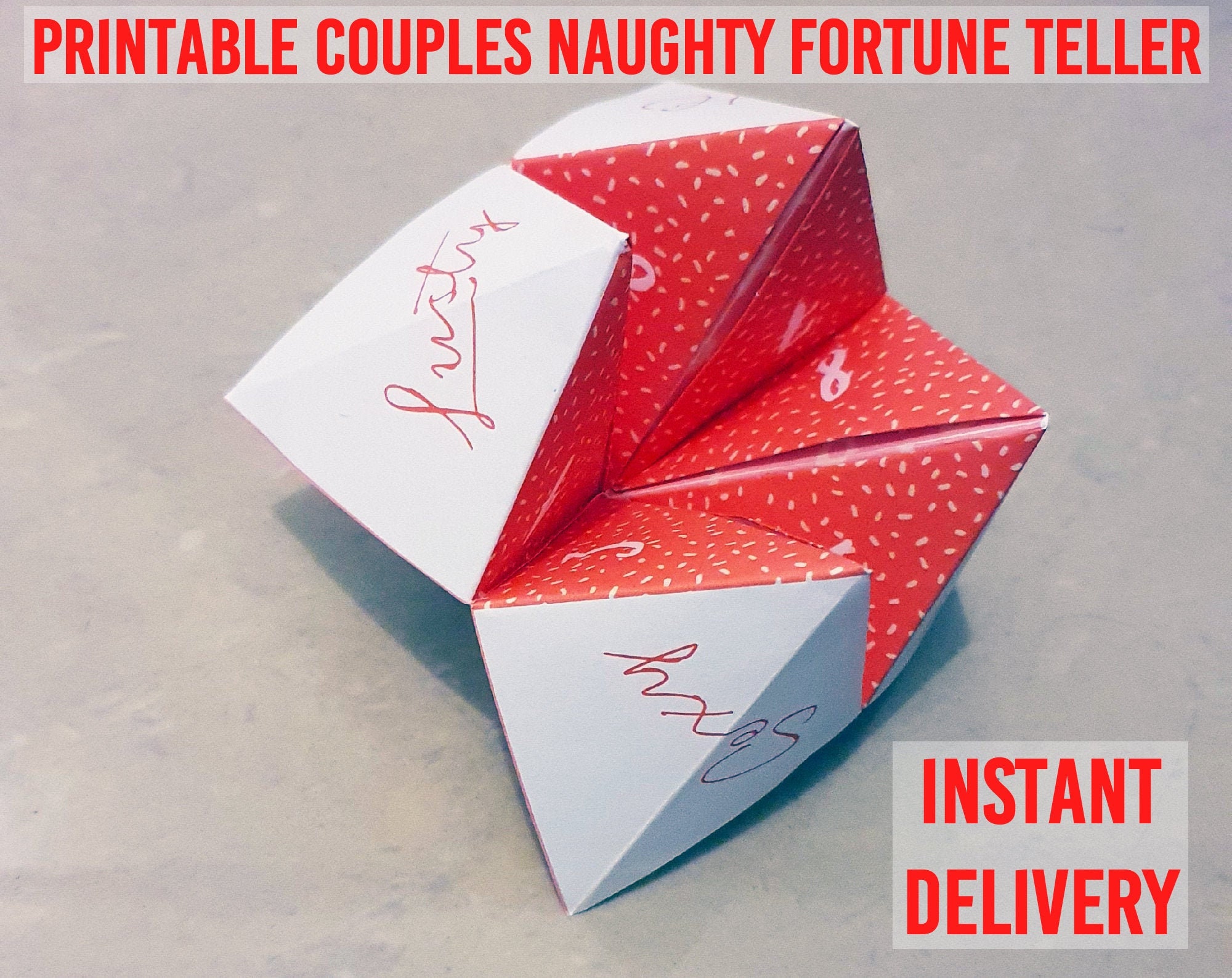 Printable Naughty Fortune Teller Valentines Day Etsy