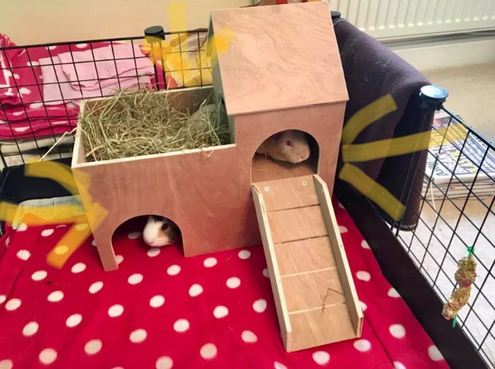 Guinea Pig/small Animal Hideout Shelter Castle Etsy Australia