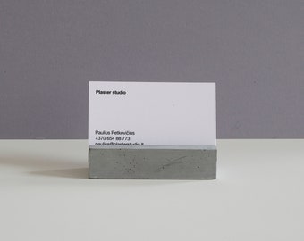 Concrete visit card stand | card holder from oncrete