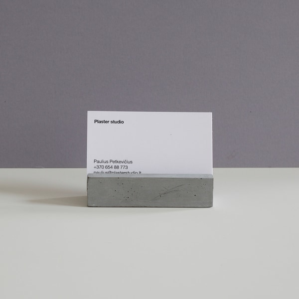 Concrete visit card stand | card holder from oncrete