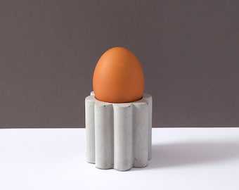 Handmade Concrete Egg Cup: Modern Kitchen Decor