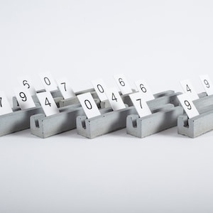 Suporte de preço de concreto 10 unidades | suporte de concreto | detentor de preços de concreto | suporte moderno | objeto concreto | detentor de preço