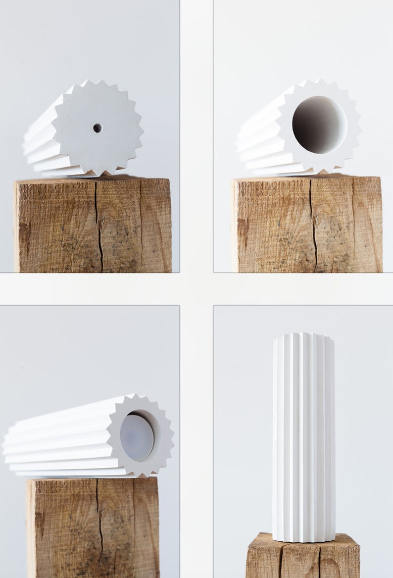 cylinder chandelier Pendant light from plaster cylinder pendant light white chandelier plaster cylinder chandelier from plaster