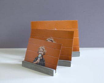 Concrete photo frame | photo stand from cobncrete | concrete photo holder | concrete