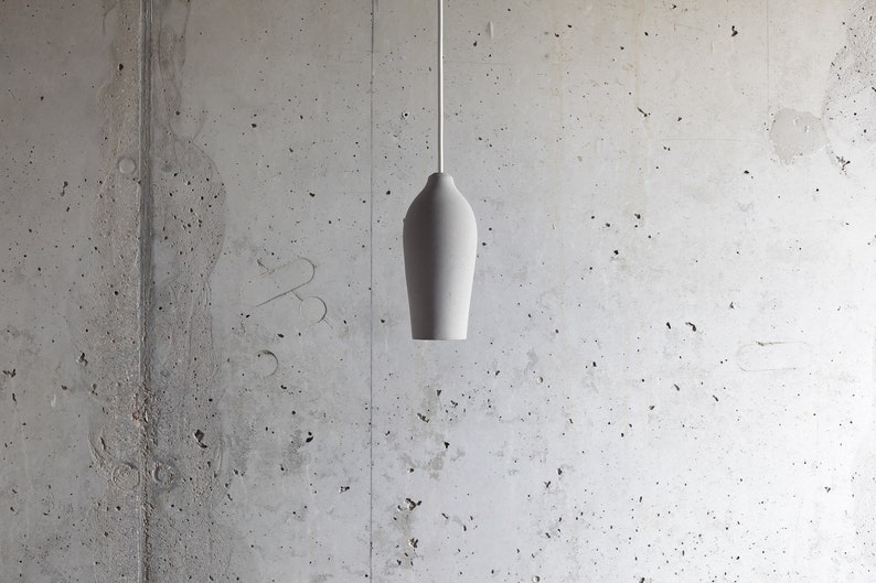 Pendant light AUBERGINE from concrete concrete pendant light industrial pendant light concrete industrial lamp image 3