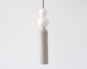 Pendant light from concrete | cylinder pendant light | chandelier from concrete | cylinder chandelier | concrete cylinder chandelier