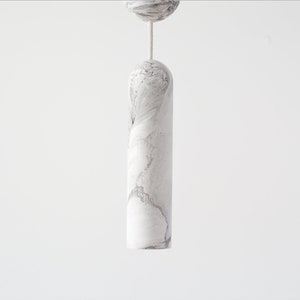 Suspension imitation marbre de | en plâtre imitation marbre applique suspendue moderne | suspension contemporaine en plâtre |