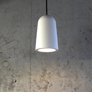 Pendant light from plaster | cylinder pendant light | white pendant | contemporary pendant light from plaster | pendant | modern pendant |