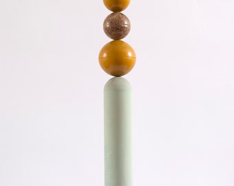 Handmade Concrete Pendant Light with Epoxy Bubble