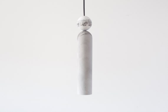 cylinder chandelier chandelier from plaster marble pendant light Marble imitation pendant light from plaster