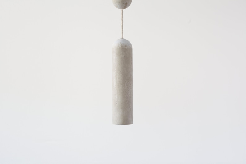 Pendant light from concrete cylinder pendant light chandelier from concrete cylinder chandelier concrete cylinder chandelier image 1