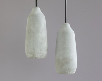 Pendant light AUBERGINE || from concrete | concrete pendant light | chandelier from concrete | industrial chandelier | concrete industrial