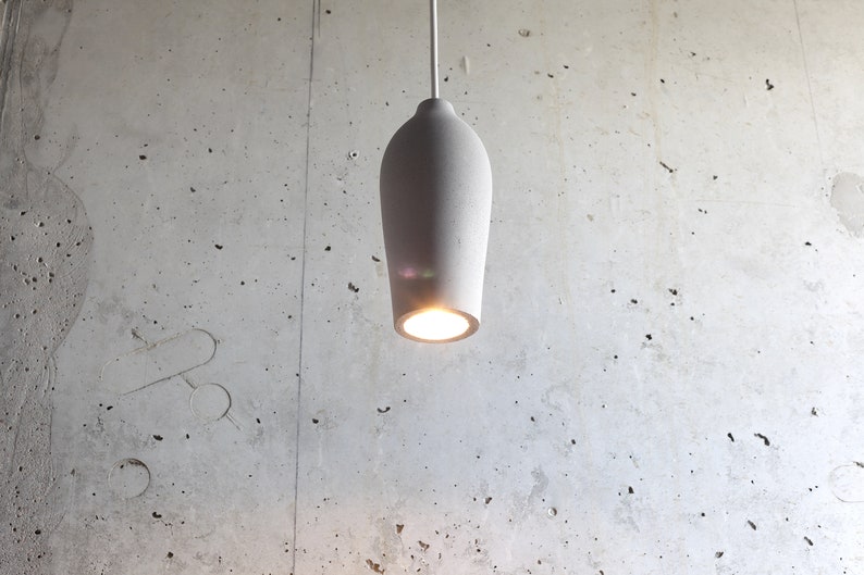 Pendant light AUBERGINE from concrete concrete pendant light industrial pendant light concrete industrial lamp image 6