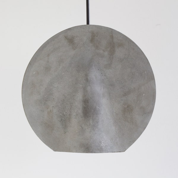 Pendant light THE DISC || from concrete | cylinder pendant light | modern pendant lighting | cylinder chandelier | concrete lamp