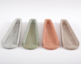 Concrete incense burner | modern concrete incense burner | incense burner | concrete incense holder | colored concrete incense holder