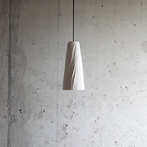 Plaster pendant light "PLEAT" | sculptural pendant light | modern pendant light |  | contemporary pendant light | plaster | pendant light