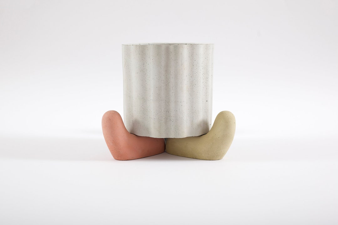 Pot Feet Risers Modern Concrete Pot Feet Concrete Gift Handmade Pot Concrete Pot Pot Feet for