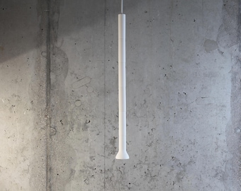 Sculptural Plaster Pendant Light: Modern Handmade Lighting