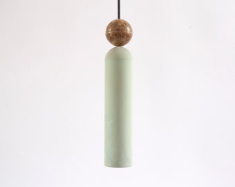 Pendant light TUBE (epoxy bubble) from concrete | pendant light | chandelier from concrete | colored concrete | concrete pendant light |