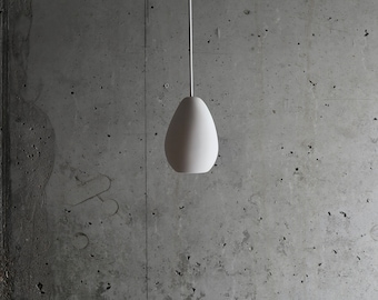 Handmade Plaster Pendant Light: Modern Hanging Lamp