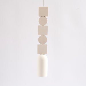 Pendant light GEOMETRIC plaster pendant light modern pendant hanging lamp pendant light modern pendant lighting image 1