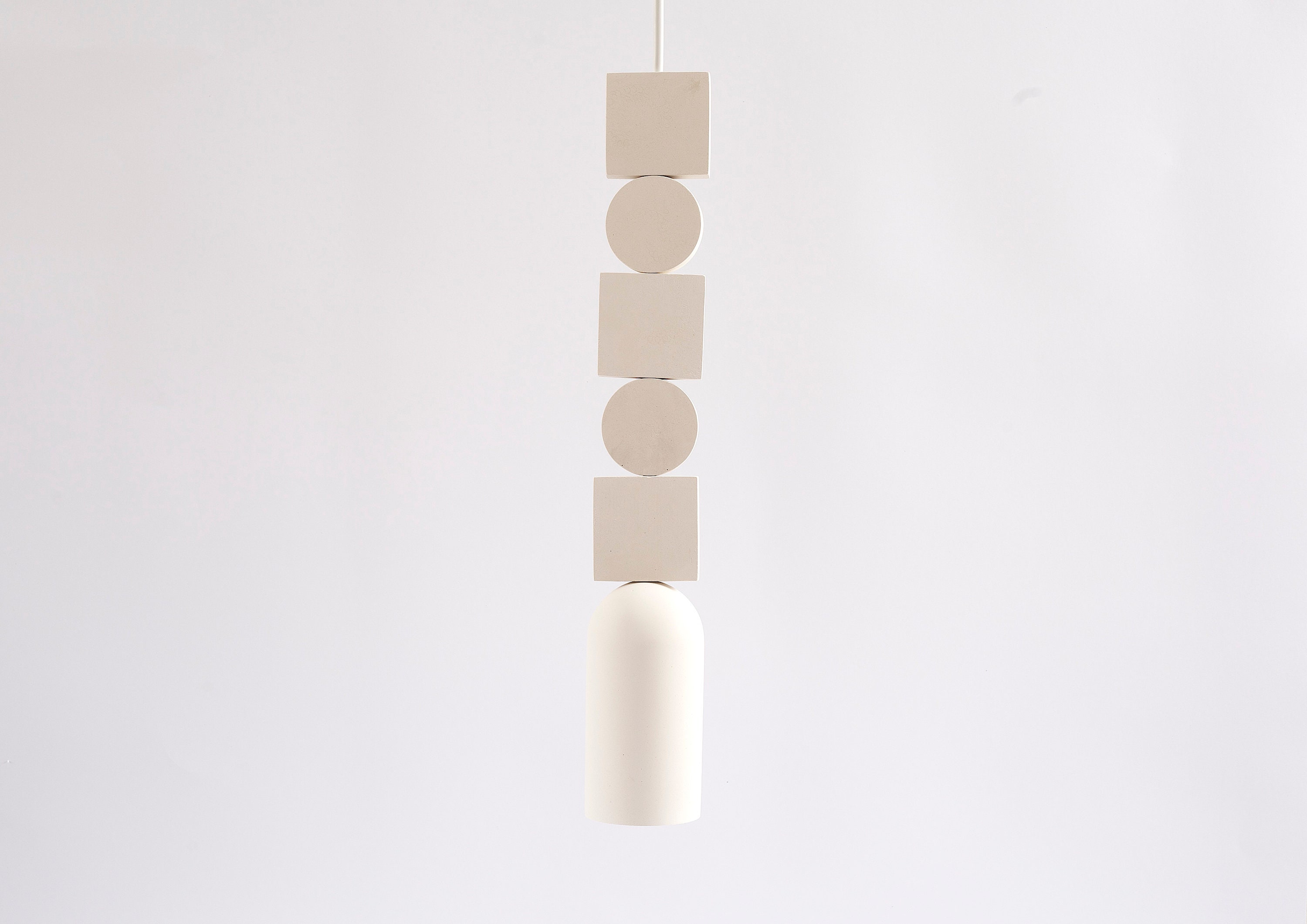 Suspension Géométrique | en Plâtre de Suspension Pendentif Moderne Lampe Suspendue d'éclairage Suspe