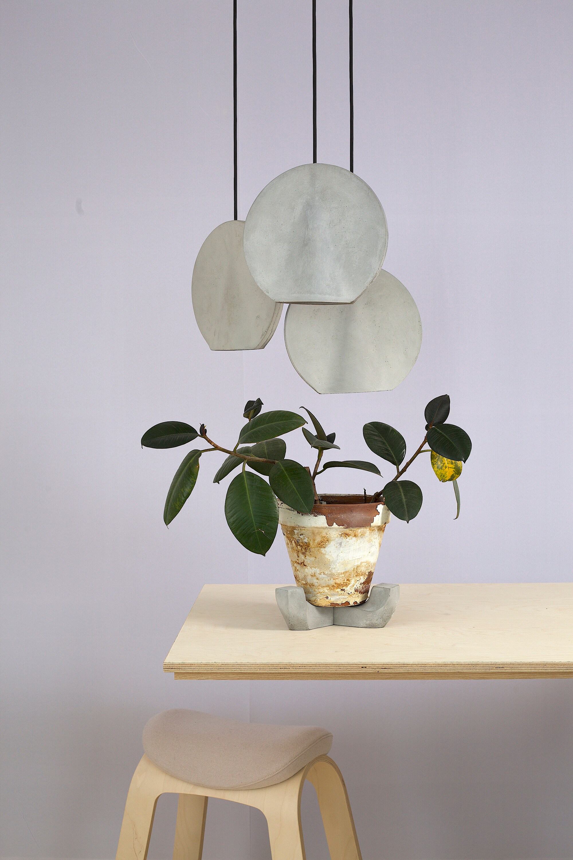 Pot Feet Risers Modern Concrete Pot Feet Concrete Gift Etsy