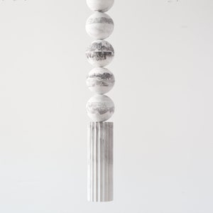 Marble imitation pendant light from plaster | marble pendant light | chandelier from plaster | cylinder lamp