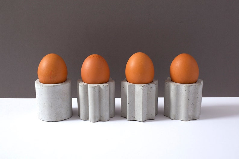 Beton Eierbecher Eierhalter aus Beton Eierschale aus Beton Eierbecher Eierhalter Eierschale Bild 4