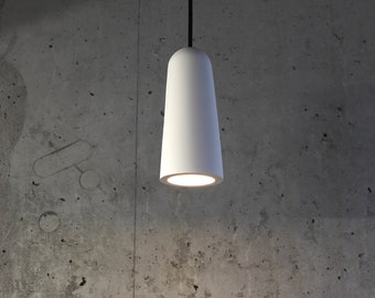 Handmade Plaster Pendant Light: Modern Minimalist Chandelier