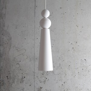 Lampada a sospensione in gesso / lampada a sospensione scultorea / lampada a sospensione moderna / / lampada a sospensione contemporanea / gesso / lampada a sospensione