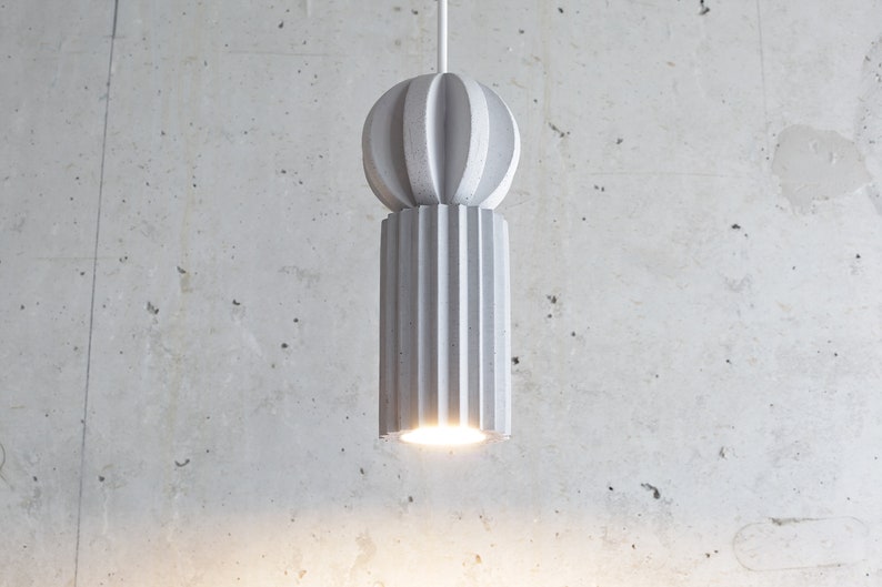 Pendant light concrete pendant modern pendant light modern pendant pendant light contemporary pendant plaster pendant light image 3