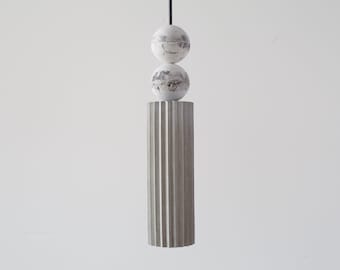 Pendant light from concrete | cylinder pendant light | chandelier from concrete | cylinder chandelier | concrete cylinder chandelier