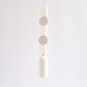 Pendant light GEOMETRIC plaster pendant light modern pendant hanging lamp pendant light modern pendant lighting image 2