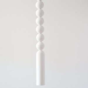 Pendant light from plaster | cylinder pendant light | contemporary pendant light | chandelier from plaster| white cylinder chandelier