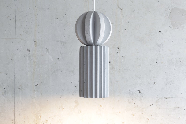 Pendant light concrete pendant modern pendant light modern pendant pendant light contemporary pendant plaster pendant light image 2