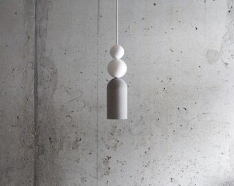 Pendant light from concrete and plaster | pendant light | contemporary pendant light | modern pendant light | pendant |