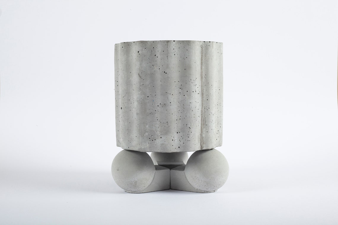 Pot feet risers modern concrete pot feet concrete gift Etsy