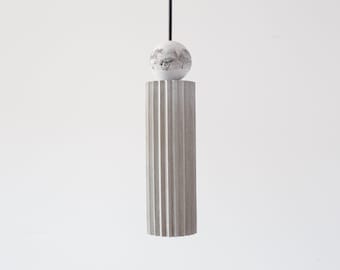 Pendant light from concrete | cylinder pendant light | chandelier from concrete | cylinder chandelier | concrete cylinder chandelier